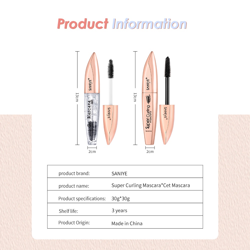 Mascara SANIYE M1055 chống thấm nước chống mồ hôi 12g | BigBuy360 - bigbuy360.vn