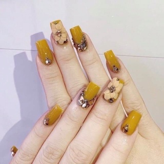 Sơn gel màu vàng cỏ úa