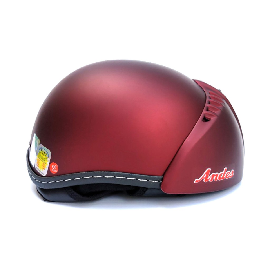 Mũ bảo hiểm giấu kính Andes 181 - đỏ đô nhám