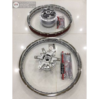 Sỉ Bộ bánh căm Winner Sonic - Đùm bạc kèm lòng đĩa - căm osaki - niềng unionvd 1.4 - 1.6 thái lan