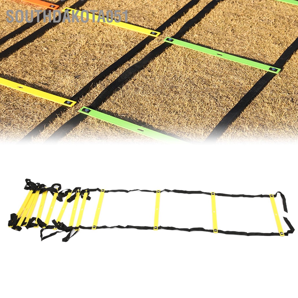 [Hàng Sẵn] Thang Dây thể thao tập luyện thể lực bóng đá 6M 12 thanh nâng cao sức khoẻ thể lực【Southdakota051】