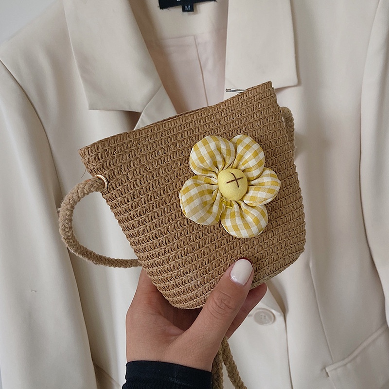 Túi cói Mini Bằng Rơm Thiết Kế Thời Trang Mùa Hè 2022 Mới Cho Nữ