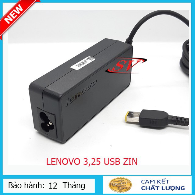 Sạc Lenovo 3,25 USB ZIN LOGO - bảo hành 12 tháng