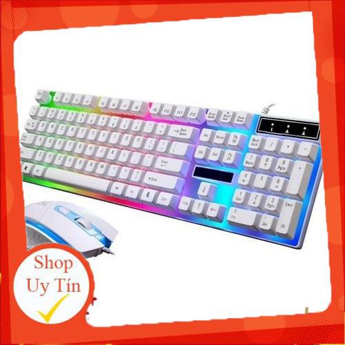 (RẺ MÀ CHẤT) Bộ bàn phím giả cơ PRO G21 kèm chuột Có LED 7 Màu Ấn Tượng ( màu đen) | BigBuy360 - bigbuy360.vn