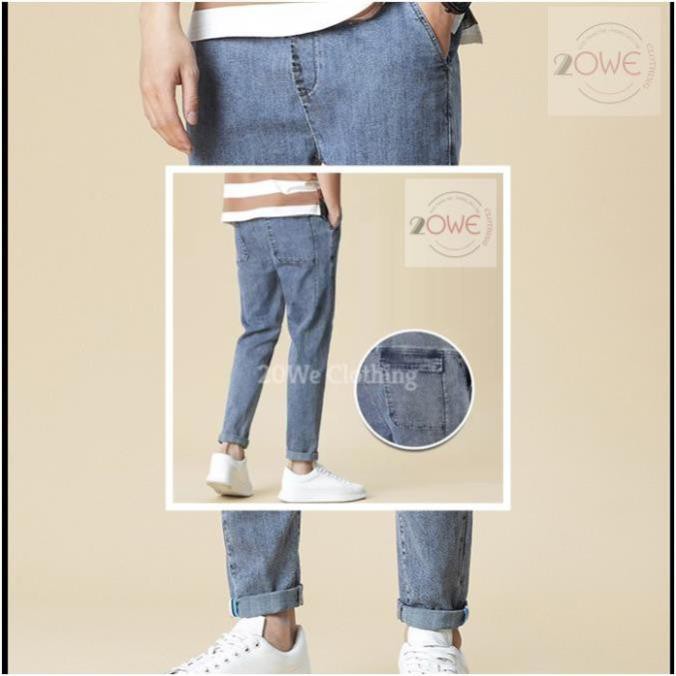 Quần jean nam, jeans,quần bò, baggy túi hộp, xanh sky ống suông rộng style hàn quốc hot 2023