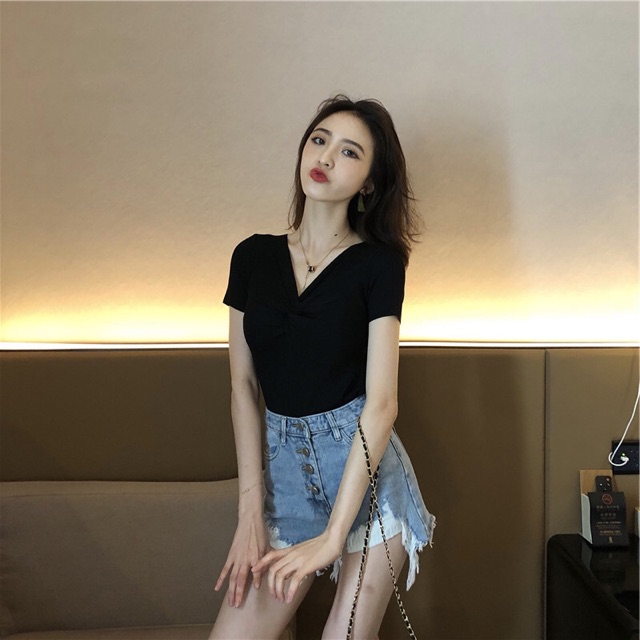 Áo Thun Nhún Ngực Sexy | BigBuy360 - bigbuy360.vn