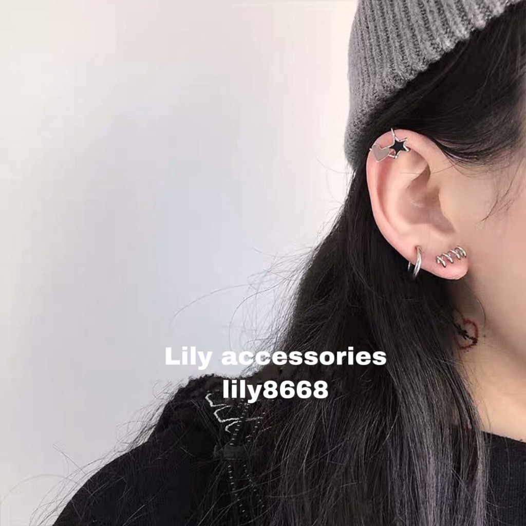 geometric ear cuff kẹp tai nhiều hình không cần xỏ lỗ