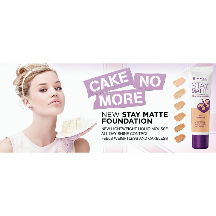 Kem nền Rimmel Stay Matte Liquid Mousse Foundation 30ml | BigBuy360 - bigbuy360.vn