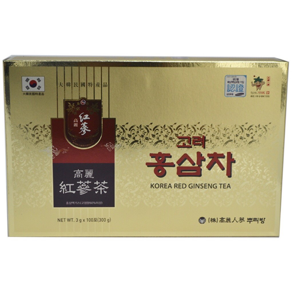 Trà hồng sâm Hàn Quốc 300g (100 gói x 3g)-Korea Red Ginseng Tea, PP Sâm Yến Thái An