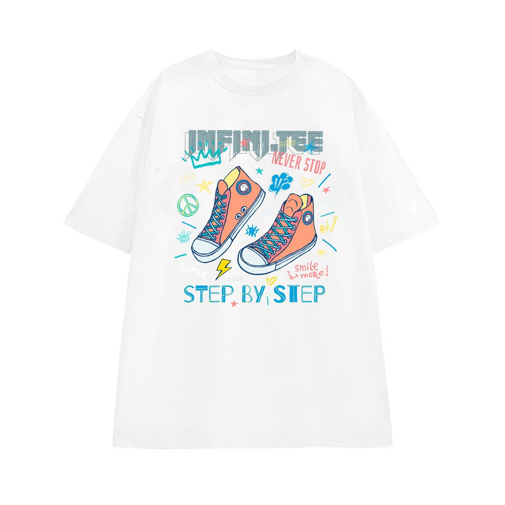 Áo thun INFINITEE Fni0117, Thun 100% Cotton - form rộng Unisex