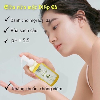 Sữa rửa mặt diếp cá