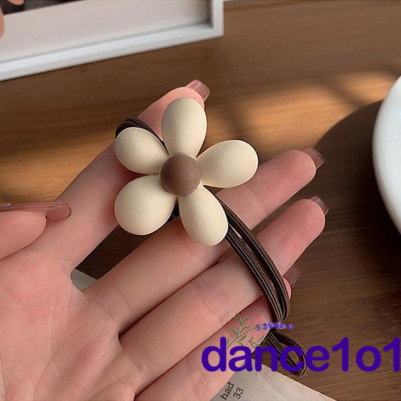 Dây buộc tóc trang trí mặt hình hoa dễ thương dành cho nữ