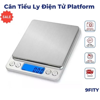 Cân tiểu ly điện tử platform 3kg 9fity , cân điện tử mini, cân tiểu li inox i-2000 tiện lợi dễ sử dụng
