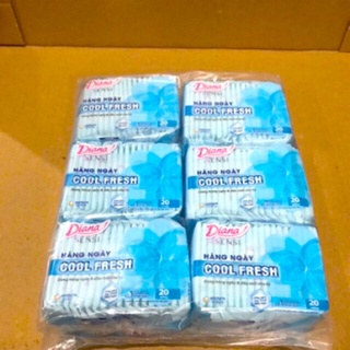 GIÁ TỐT - Bịch 6 gói băng vệ sinh hàng ngày loại kháng khuẩn và cool fresh