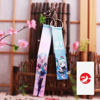Móc khóa vải có chuông anime vocaloid miku