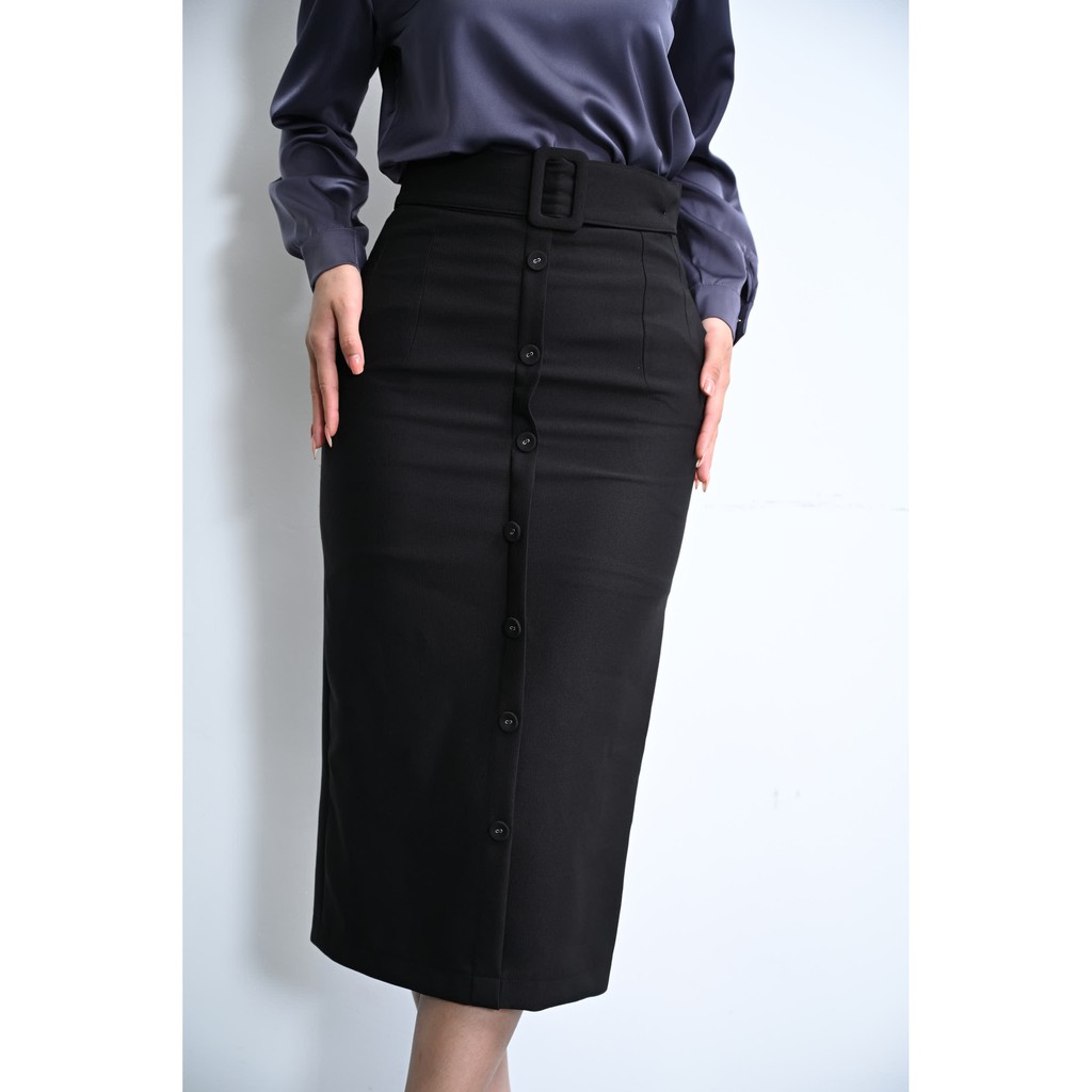 Chân váy Midi button MAIIMER có đai | BigBuy360 - bigbuy360.vn