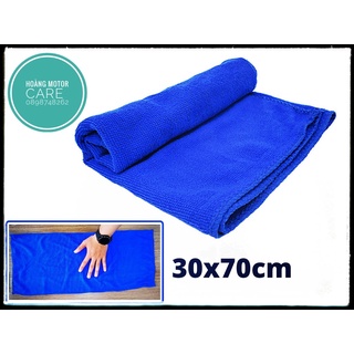 Khăn lau xe siêu sợi, siêu thấm hút, mềm mịn 70x30 cm dùng lau rửa xe ô tô, xe máy
