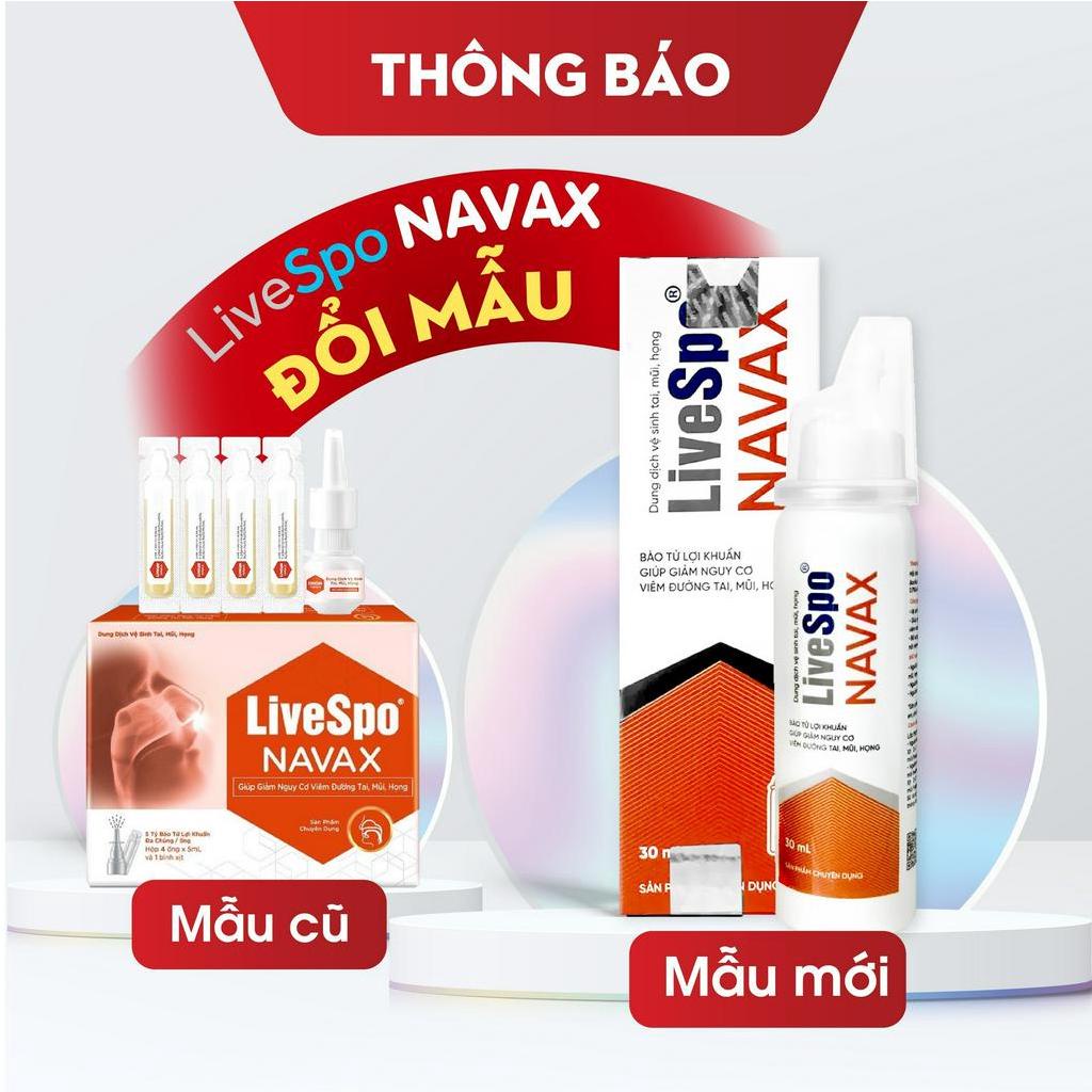 Xịt tai/mũi/họng Livespo Navax chuyên dụng - chống nghẹt mũi, xoang, sổ mũi (Chai 30ml)