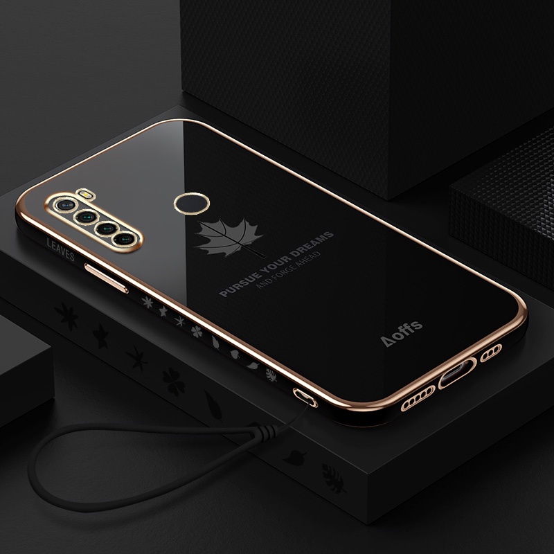 Ốp điện thoại mềm họa tiết lá phong cho Xiaomi Redmi Note 8 Note 8 Pro