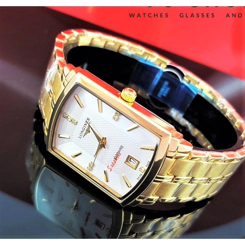 Đồng Hồ Nam Nữ LONNES YL2000 Mặt vuông Dây Kim Loại Sang Trọng chống nước,chống xước Bảo Hành 12 THÁNG