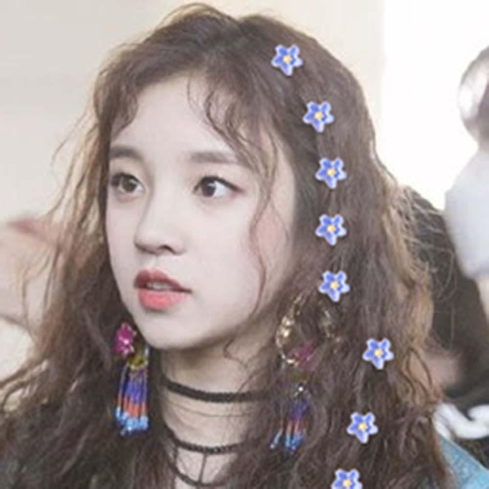 Set 10 Kẹp Tóc Hoa WMES15H Phong Cách Hàn Quốc Cho Bé Gái