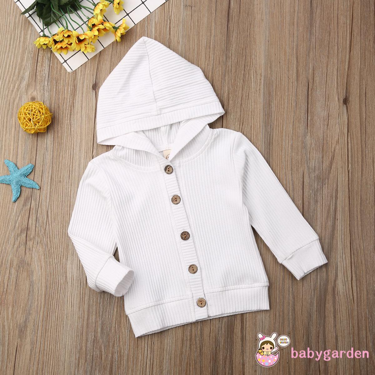 Áo Khoác Cardigan Màu Trơn Cho Bé Gái Từ 0-24 Tháng Tuổi