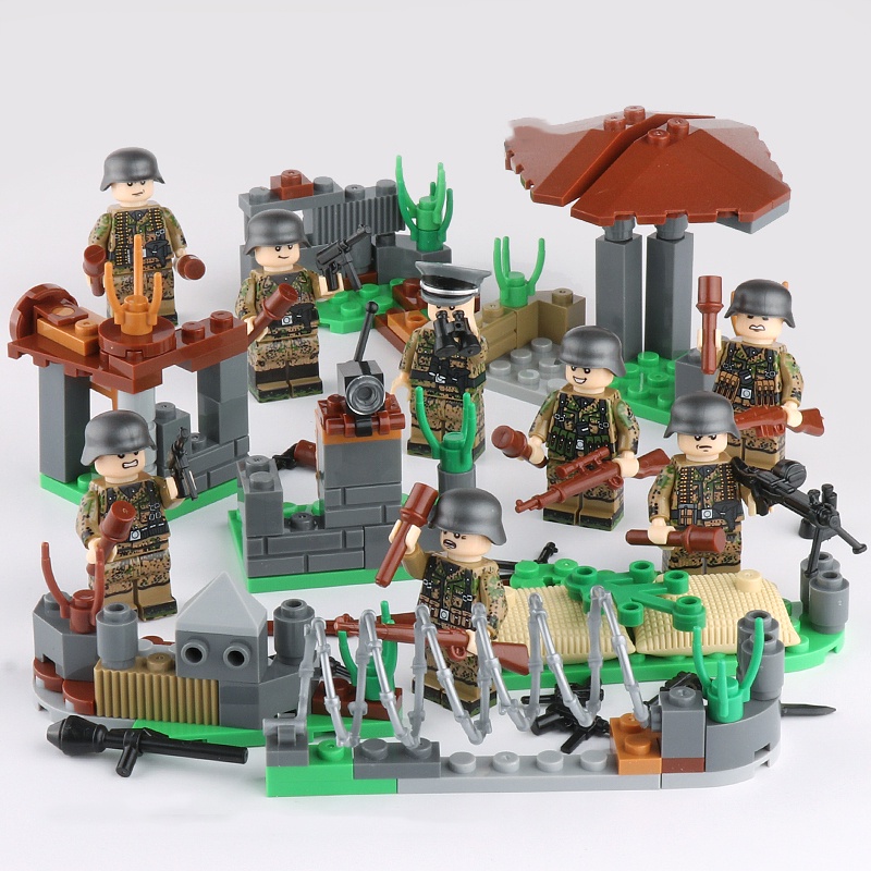 Bộ Lắp Ráp Lego Xe Quân Đội Cho Bé