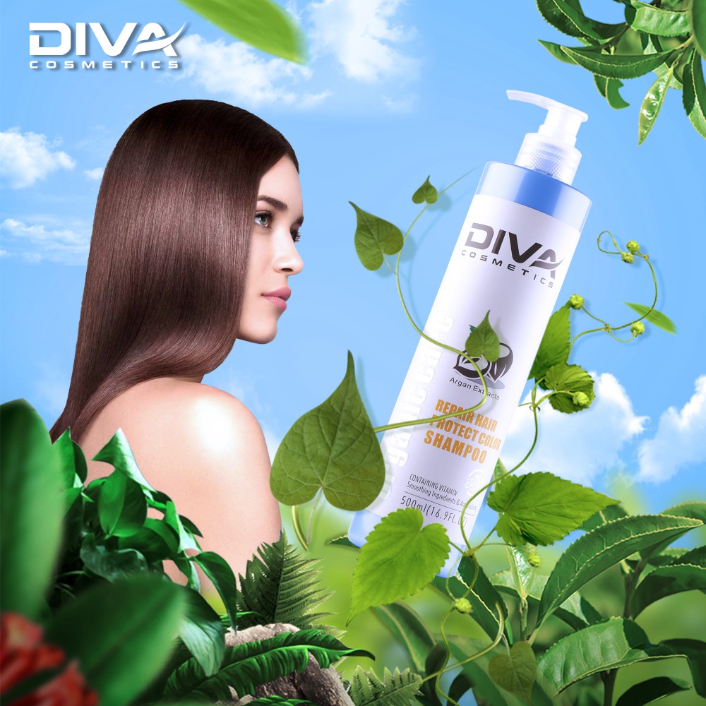 Dầu Gội Phục Hồi Giữ Màu DIVA Repair Hair Protect Color 500ml/750ml