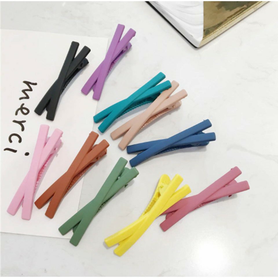 SP1975 Kẹp tóc nơ chữ X dễ thương