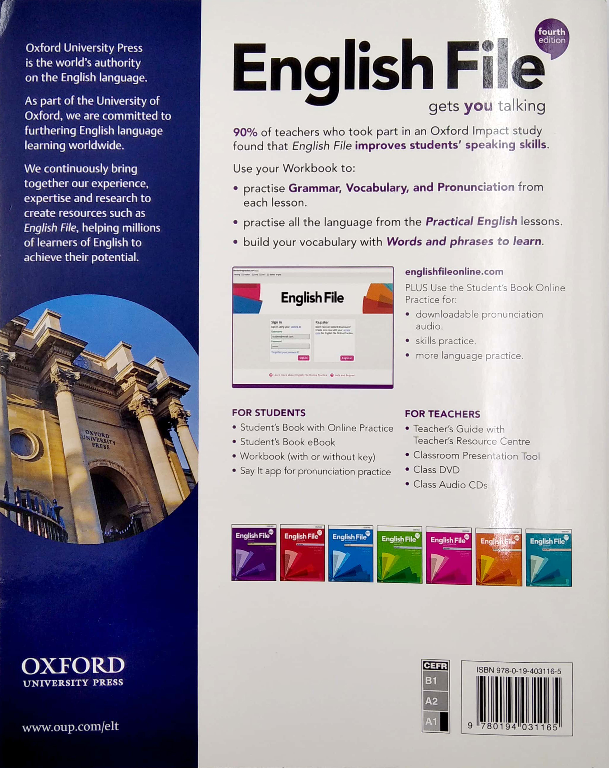 Sách - English File: Beginner: Workbook With Key