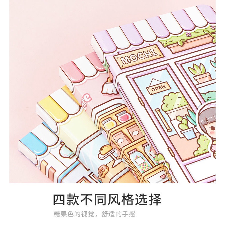 Sổ Tay Dạng Dán Hình Vuông Nhỏ Nhắn Tiện Dụng