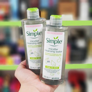 Nước tẩy trang/Nước tẩy trang Simple Kind to Skin Micellar Cleansing Water