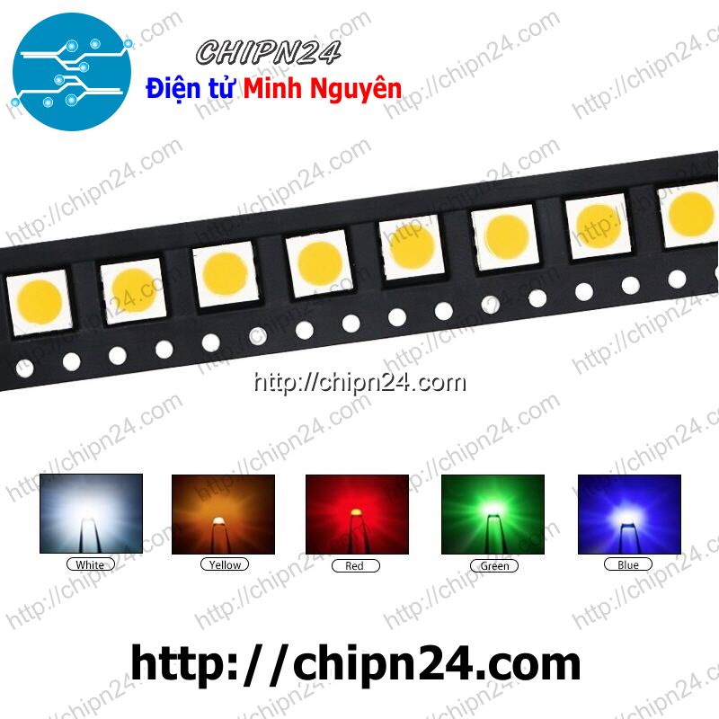 [5 CON] Led Dán SMD 5050 Trắng