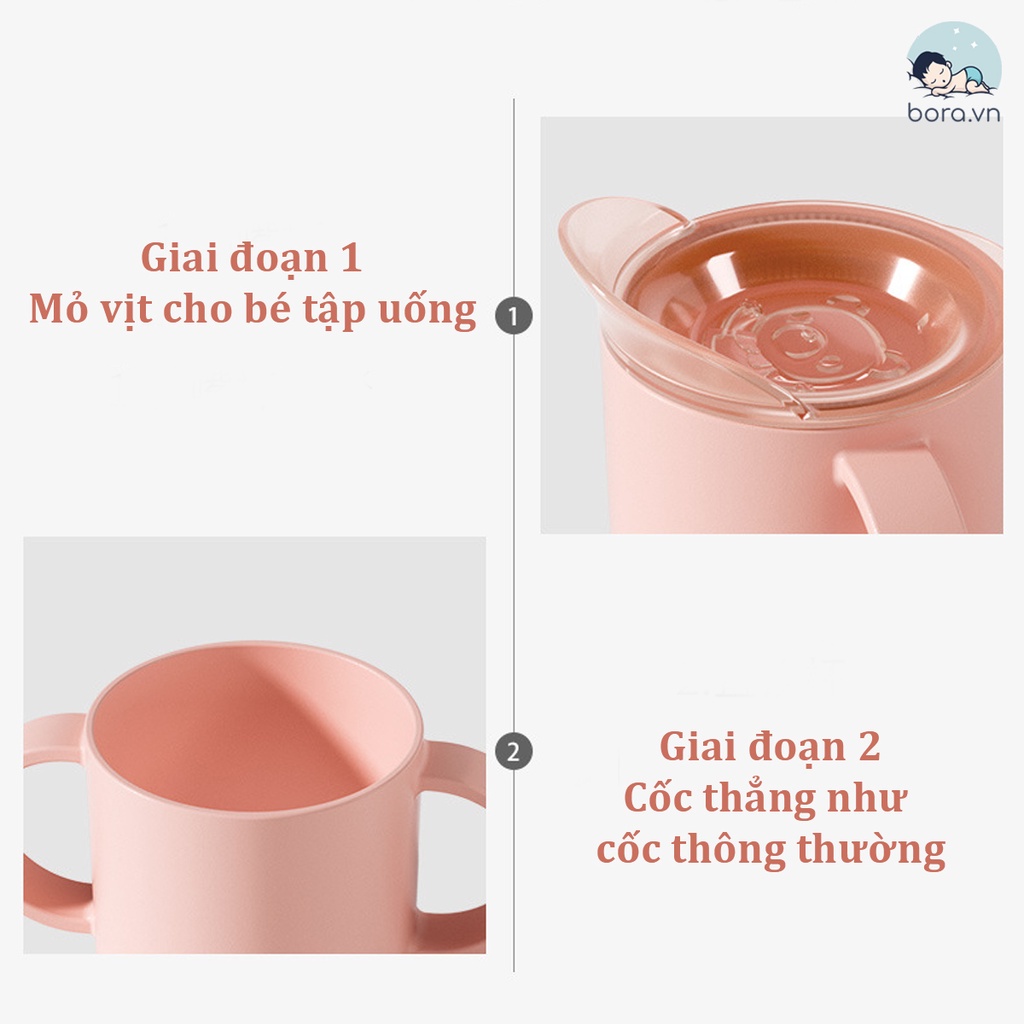 Cốc tập uống nước cho bé 2 giai đoạn chống đổ 150ml