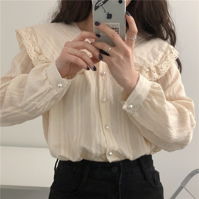 Áo sơ mi cổ bèo