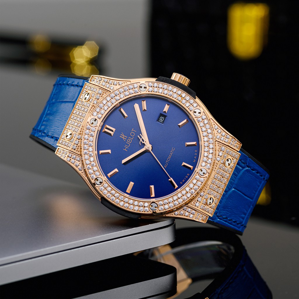 [Máy cơ] Đồng hồ nam Hublot máy cơ automatic - 38mm chống xước, nước hàng fullbox hãng -   shop106 | BigBuy360 - bigbuy360.vn