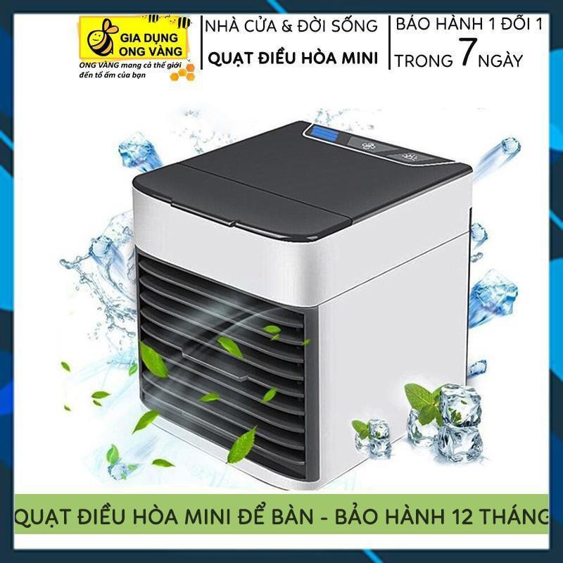 🌥️FREESHIP🌥️ Quạt Điều Hòa Mini Hơi Nước Để Bàn, Quạt Điều Hòa Mini Công Nghệ Hàn Quốc Siêu Mát BH Uy Tín