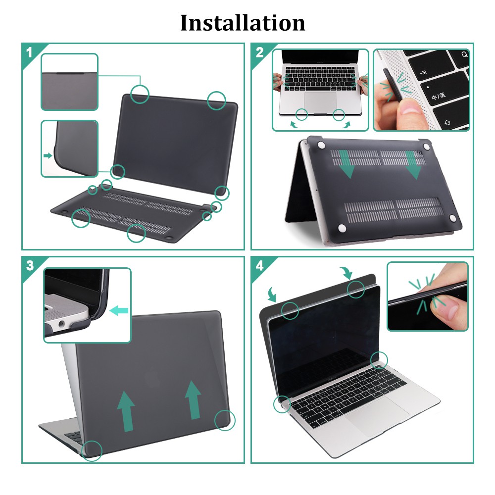 Ốp Laptop Cho Apple Macbook Air 13 A1466 A1369 2010 2017 M1 A2337 2020 2019 Mac Pro M1 Touch Bar A2159 A1989 A1932 M1 | BigBuy360 - bigbuy360.vn
