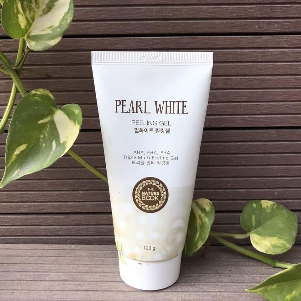 Gel tẩy tế bào chết ngọc trai dành cho mọi loại da,sạch mụn,dưỡng da The nature book 120g | BigBuy360 - bigbuy360.vn