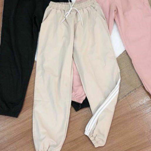 Quần kaki bo chân phối 3 sọc cao cấp đẹp | BigBuy360 - bigbuy360.vn