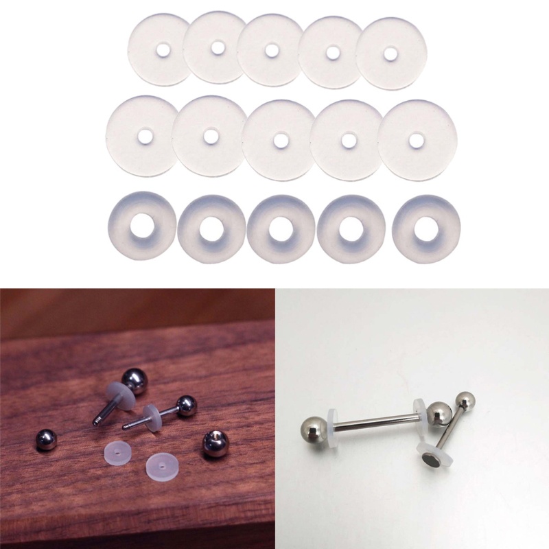 Khuyên Xỏ Môi Bằng Silicone Polyps Chống Nhiễm Trùng