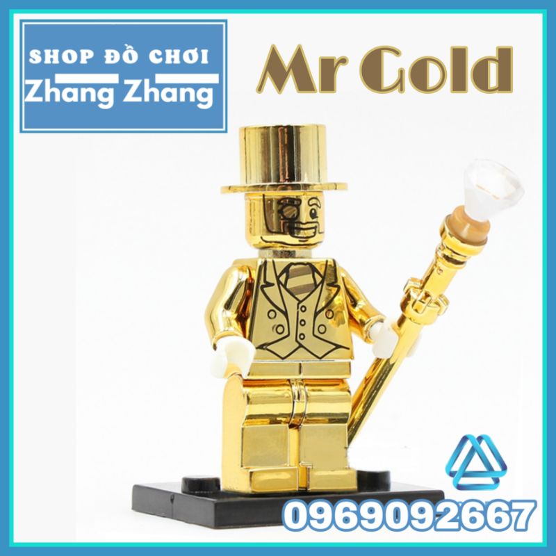 Đồ chơi Xếp hình Mr Gold Ngài vàng siêu ảo thuật gia huyền bí Minifigures POGO PG999