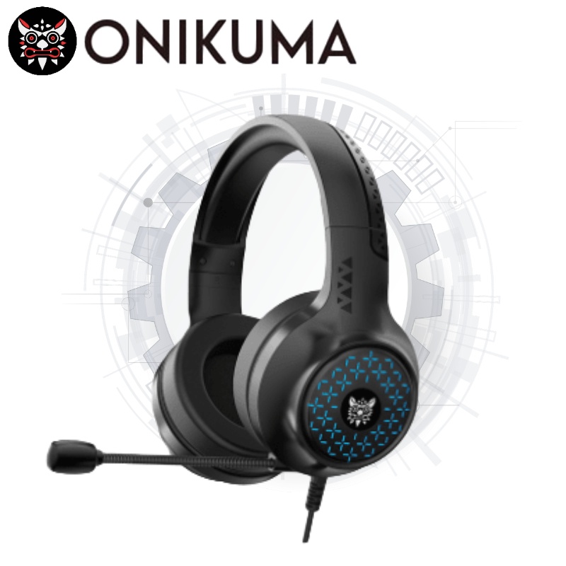 Tai nghe gaming ONIKUMA X7 màu đen Micro loại bỏ tiếng ồn với đèn LED cho điện thoại/Máy tính bàn/Laptop PS4 PS5 XBOX