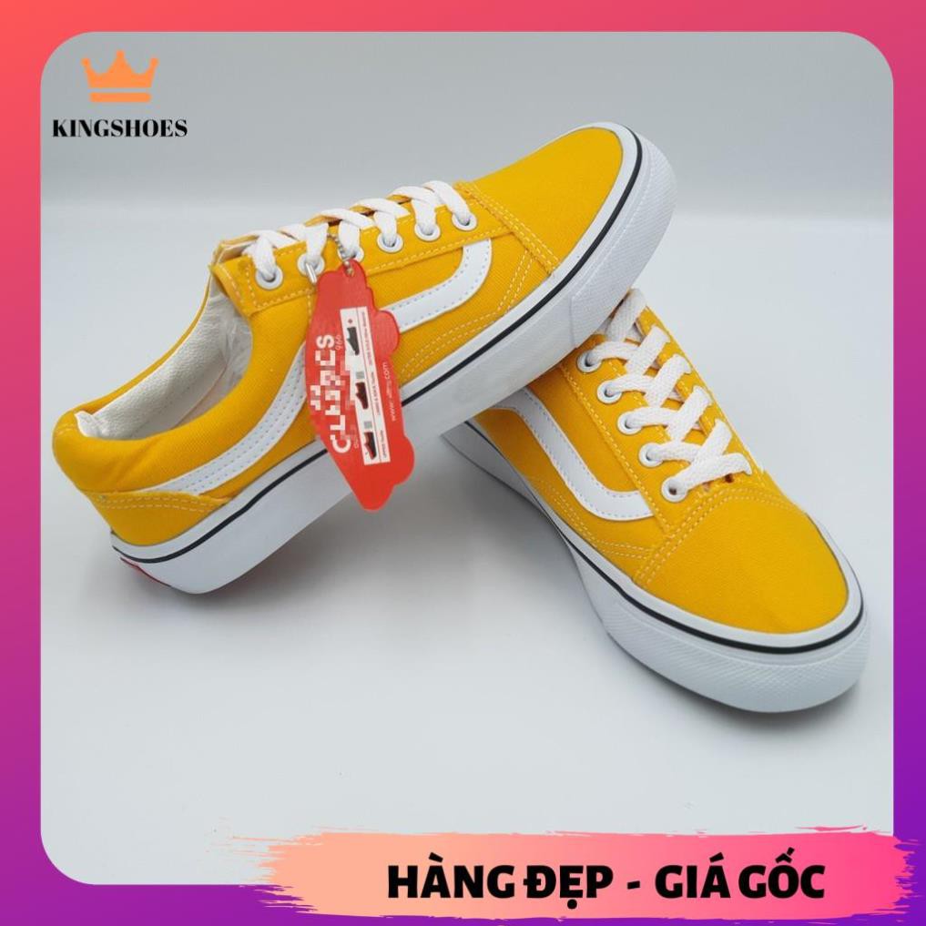 🎁[HÀNG ĐẸP] Giày vải nam màu vàng cá tính, đơn giản nhưng cực hot. Giày sneaker nam loại xịn.