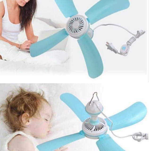 Quạt trần mini để trong màn