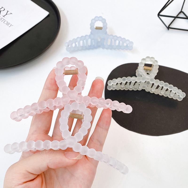 Kẹp tóc nhám phong cách đơn giản thời trang Hàn Quốc nhiều màu tùy chọn