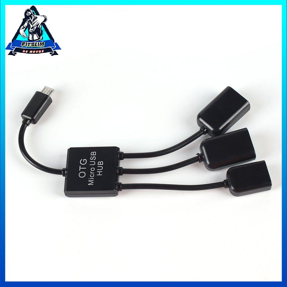 Bộ chia cổng kết nối OTG Micro USB Bộ chia dây cáp sạc dây dữ liệu [8/3]