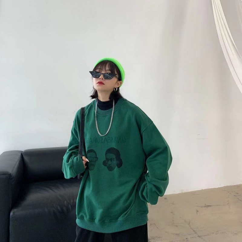 (HOT) Áo sweater nam nữ, áo nỉ nam nữ tay dài form rộng cổ tròn họa tiết độc đáo thời trang thu đông freeship mã AT22 | BigBuy360 - bigbuy360.vn