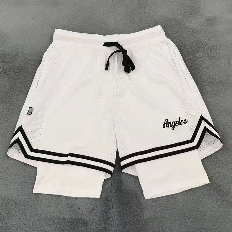 Bán Chạy!F &amp; X Quần Short Bóng Rổ Mỹ Giả Hai Lớp Dài Đến Đầu Gối Kèm Thắt Lưng Thể Thao Chạy Bộ Đường Phố Mùa Hè Mát Mẻ Dành Cho Bạn Nam