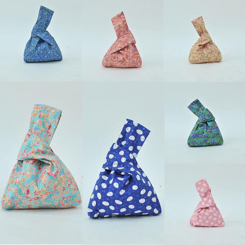 PATH Túi Đựng Điện Thoại Di Động Bằng Vải Cotton Họa Tiết Nhật Bản Có Dây Đeo Cổ Tay